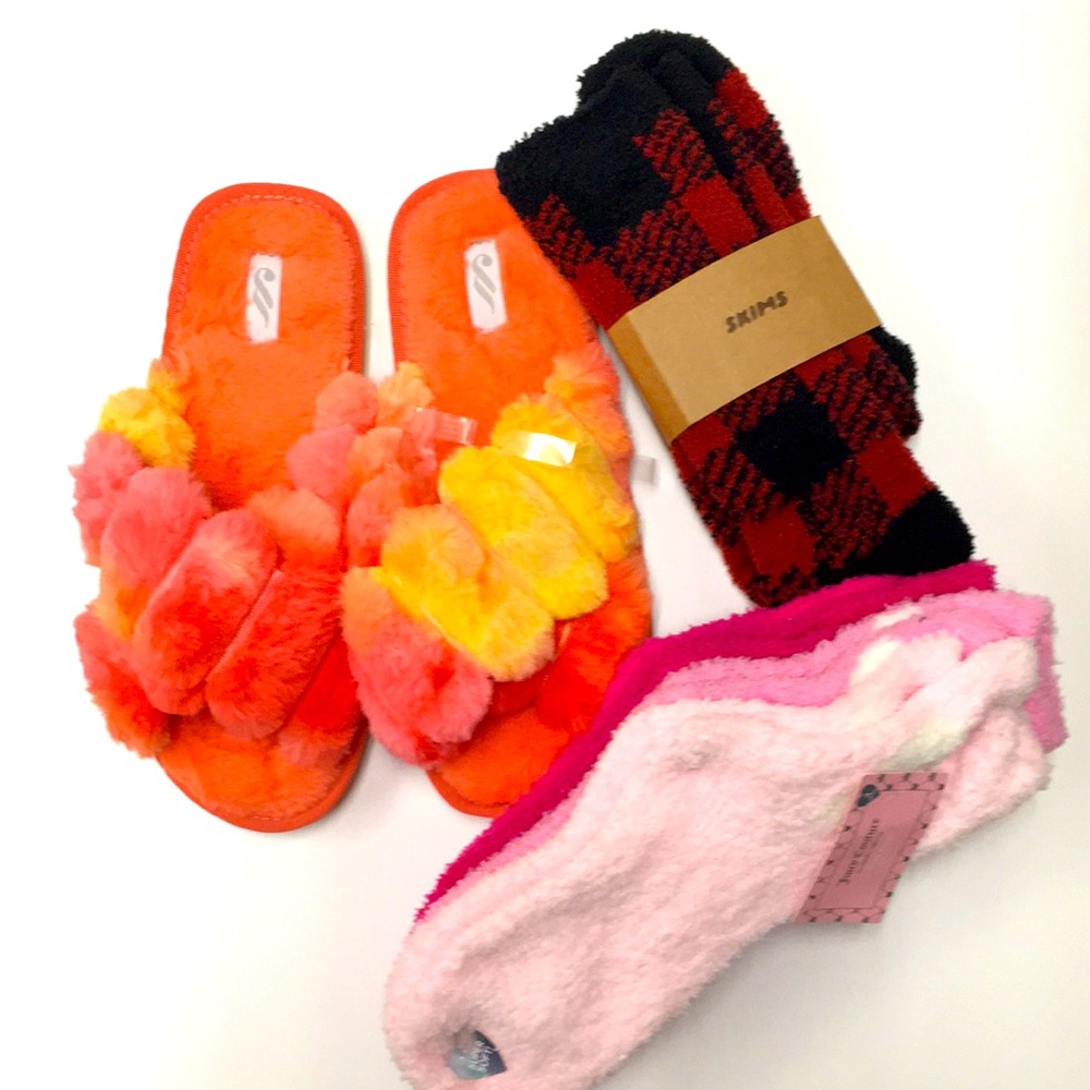 Juicy Couture + Skims Cozy Socks Slipper Bundle